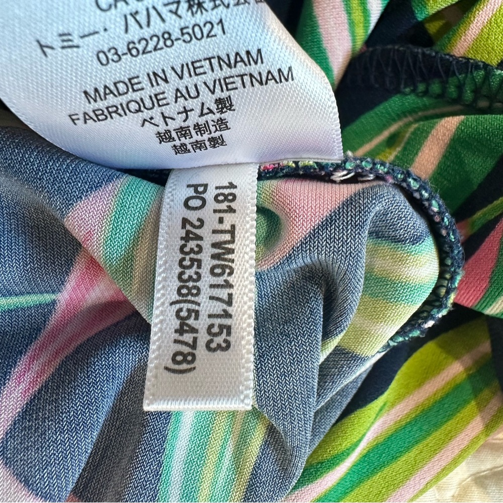 Tommy Bahama Navy Pink and Green Resort Sundress size M - Picture 5 of 5